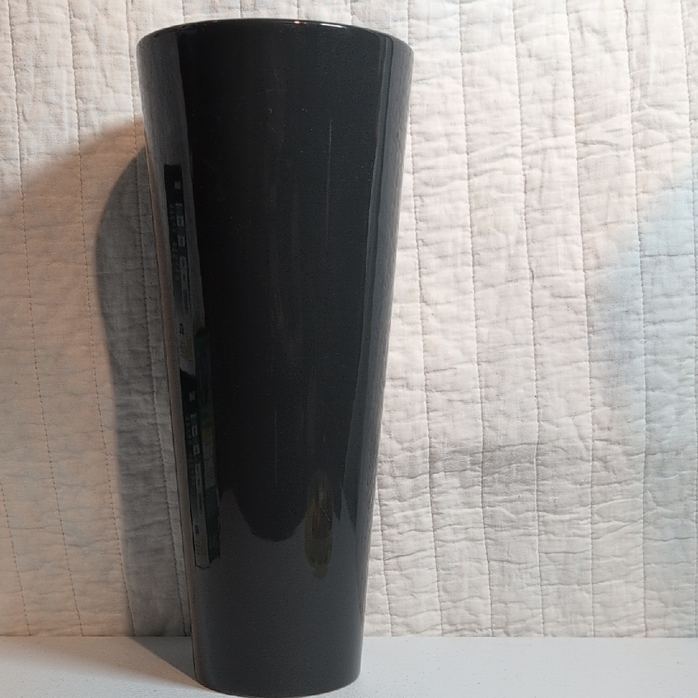 Sleek Tall Grey Vase